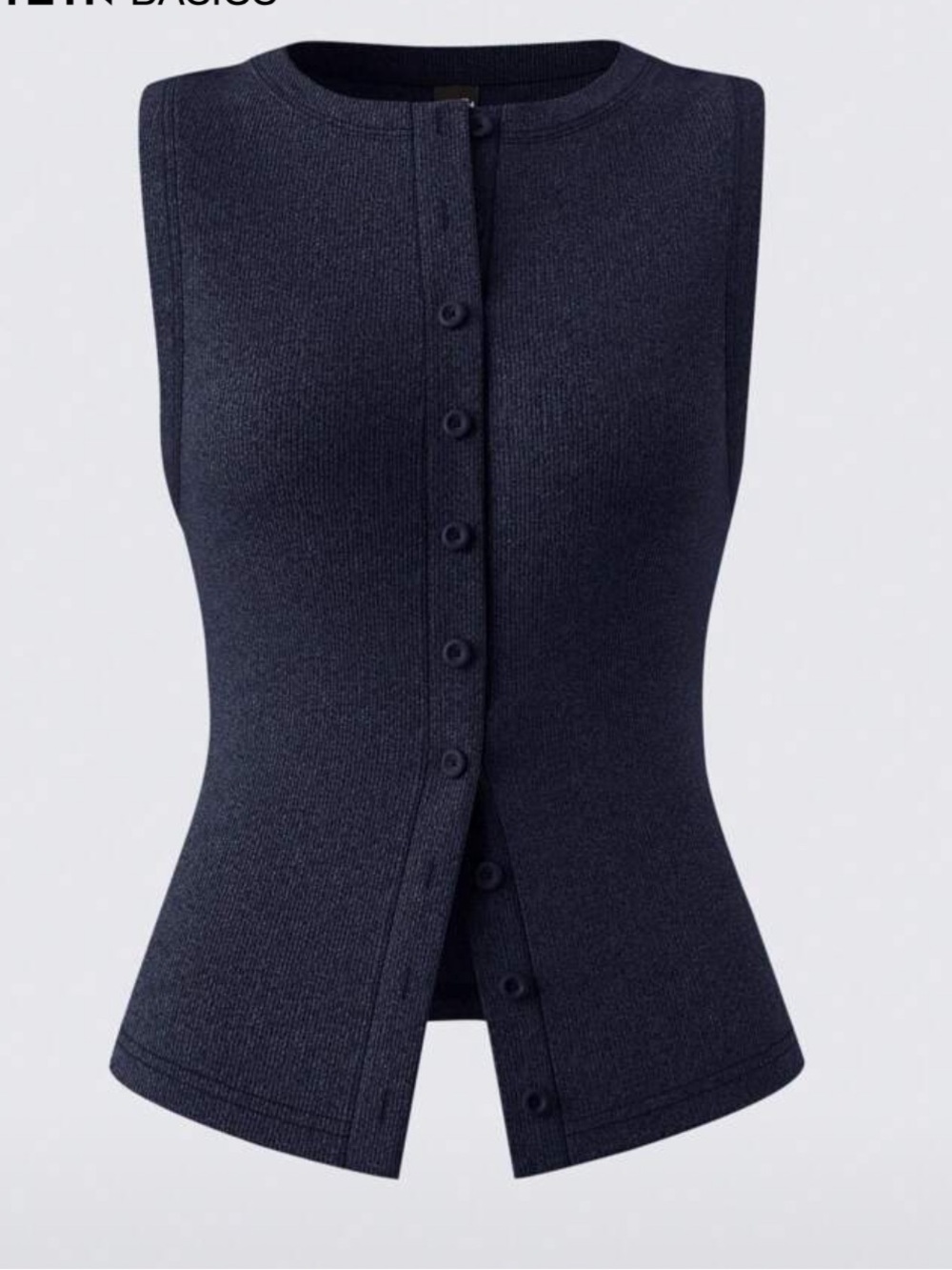 Ribbed button tank